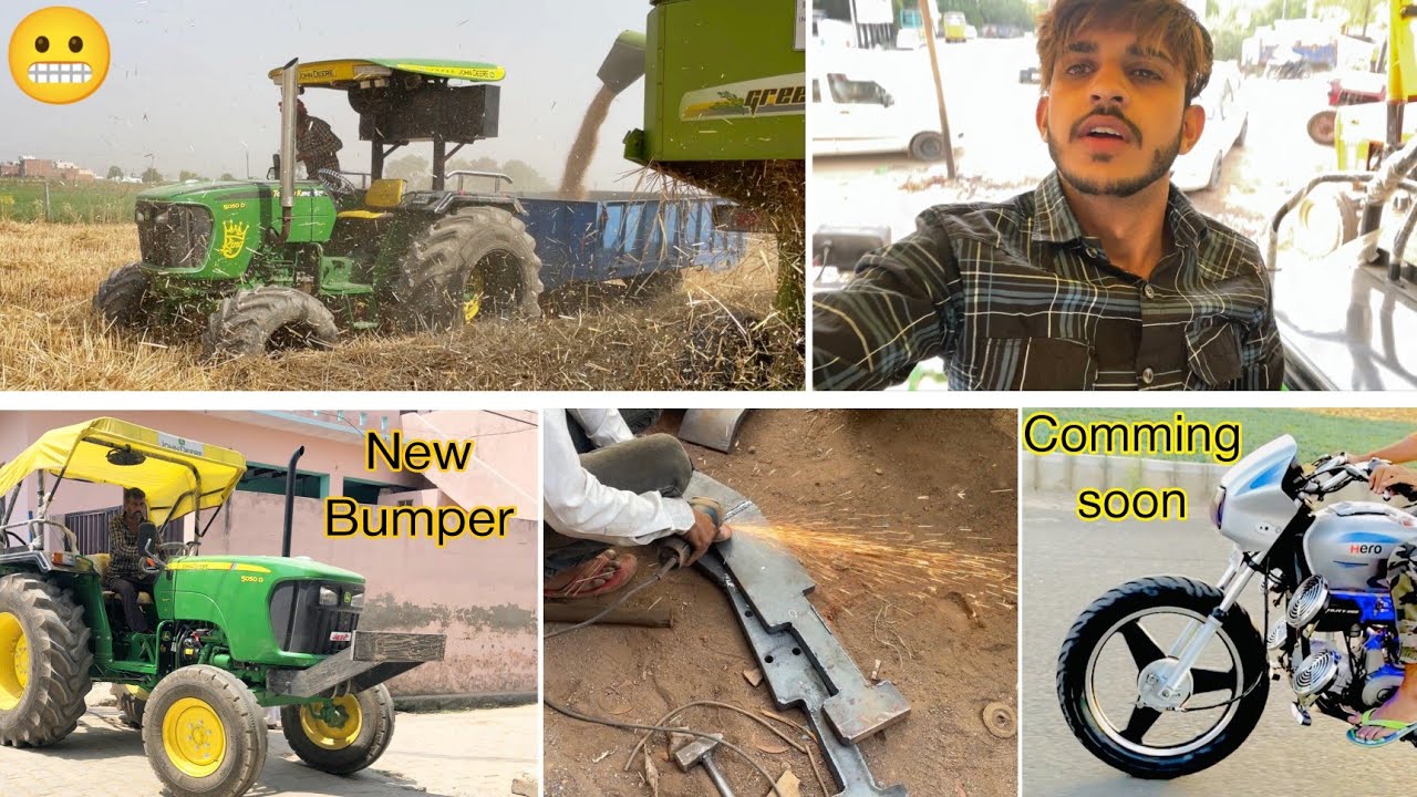 New vlog,  Bumper for JohnDeere 5050D, Tochan King, Splendor modified soon