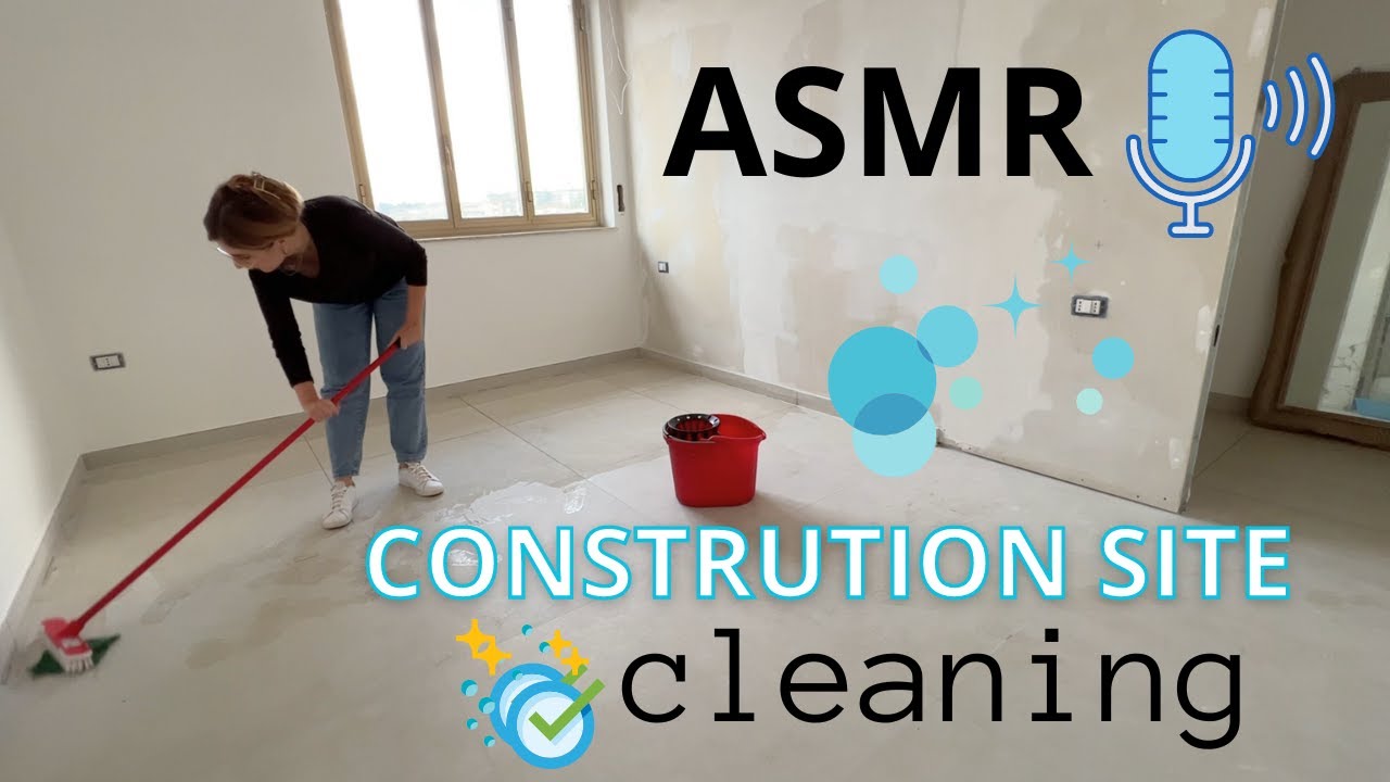 CONSTRUCTION SITE CLEANING ASMR | PULIZIA COMPLETA CANTIERE BEDROOM Sleep fast, clean up with me