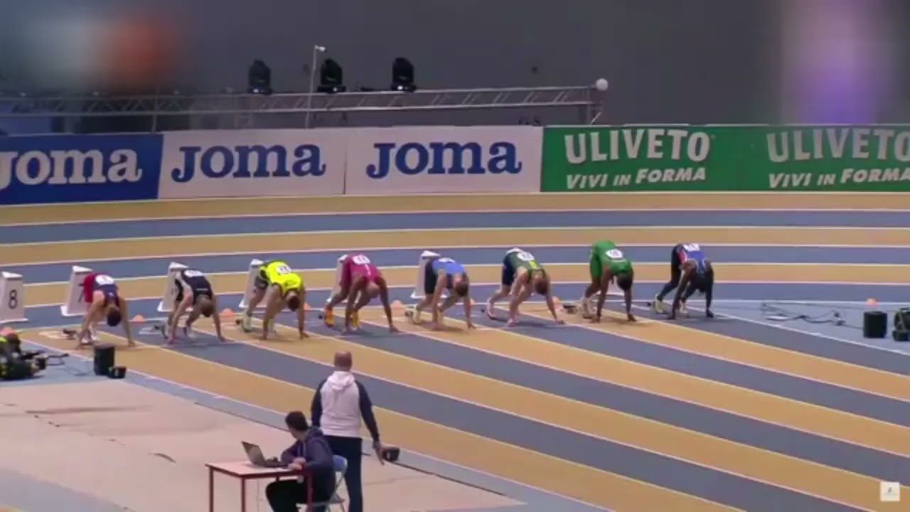Marcell Jacobs sconfitto nei 60 metri dei Campionati italiani da Samuele Ceccarelli