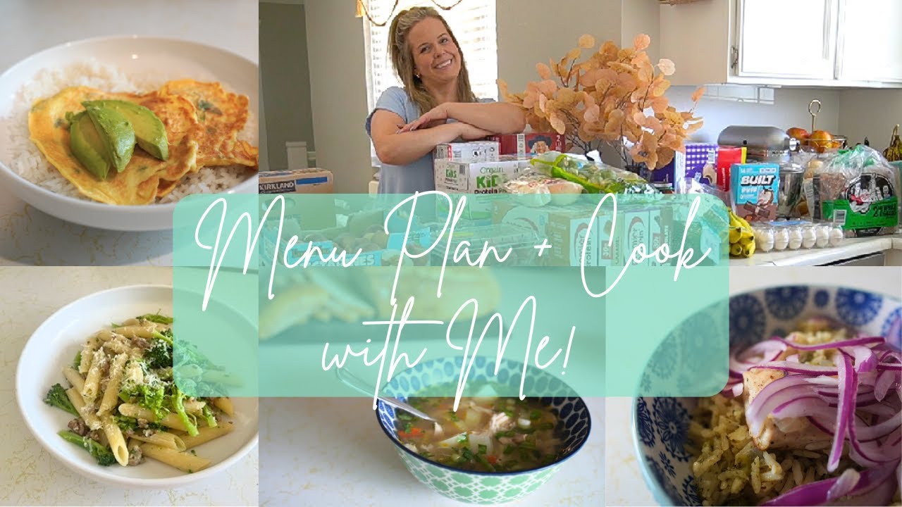 🖊️🗒️MENU PLANNING TIPS + COOKING UP 4 MEALS TOGETHER!🙌🏻