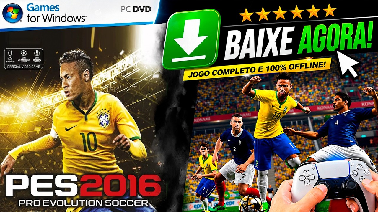 PRO EVOLUTION SOCCER 2016 BAIXE AGORA no SEU PC