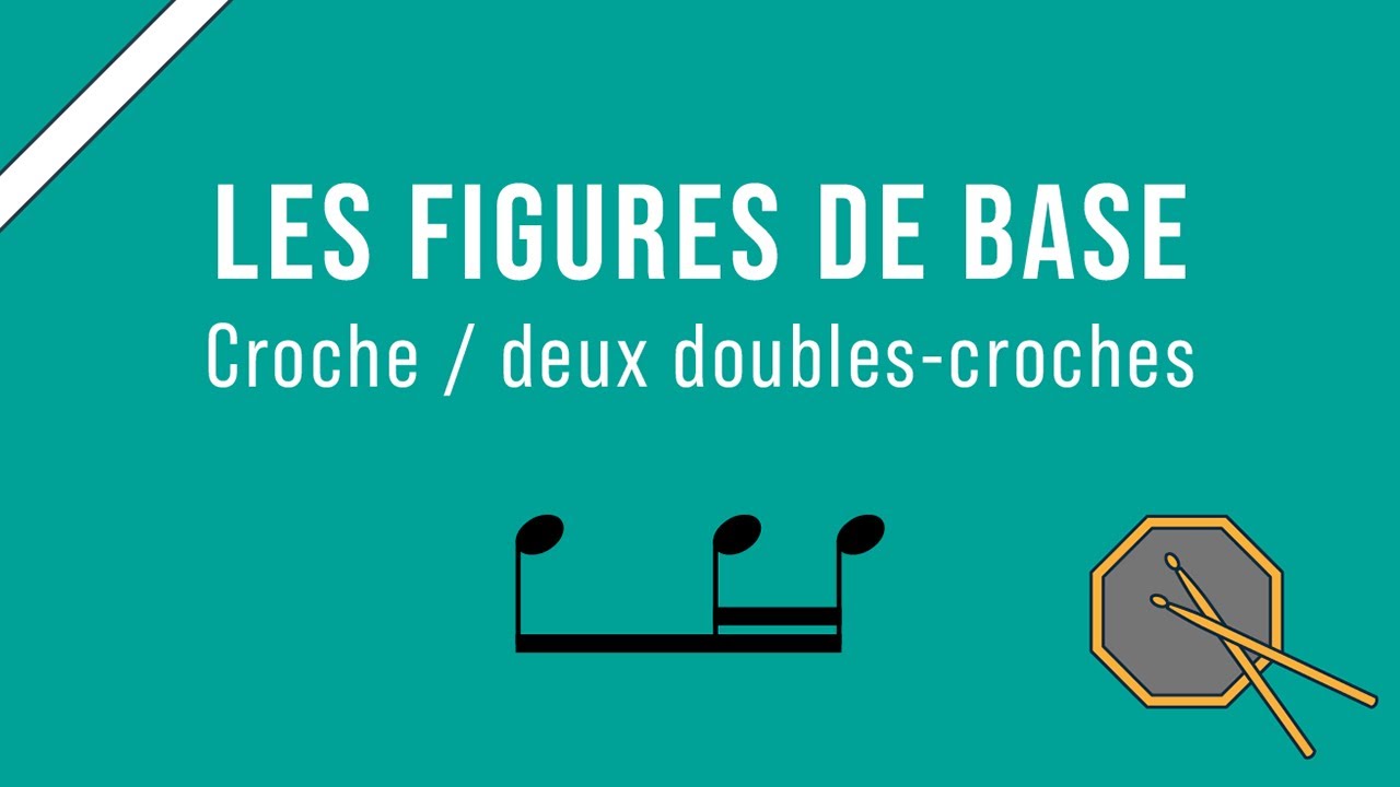 Les figures de base : 1 -  Croche / deux doubles-croches