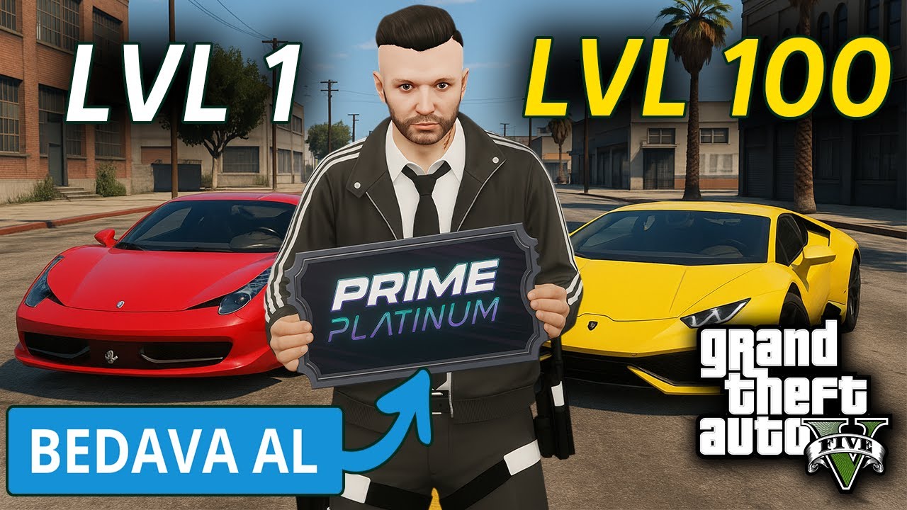 GTA 5 RP EN HIZLI LEVEL KASMA TAKTİĞİ ! BEDAVA PRIME PLATINUM NASIL ALINIR ?