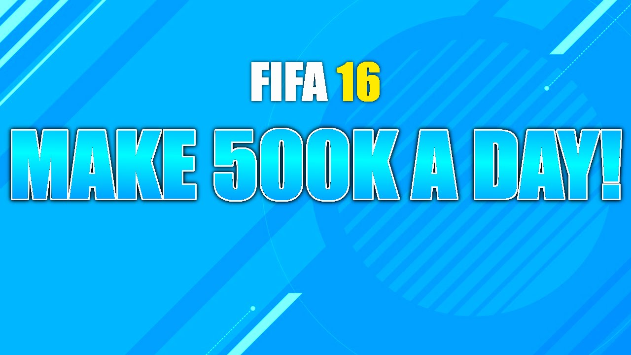 FIFA 16 HOW TO MAKE UNLIMITED FREE COINS! (500K A DAY!)