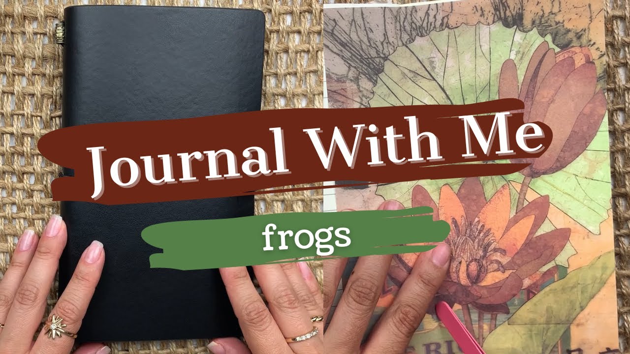 ASMR | Journal with me | frogs (scrapbook)