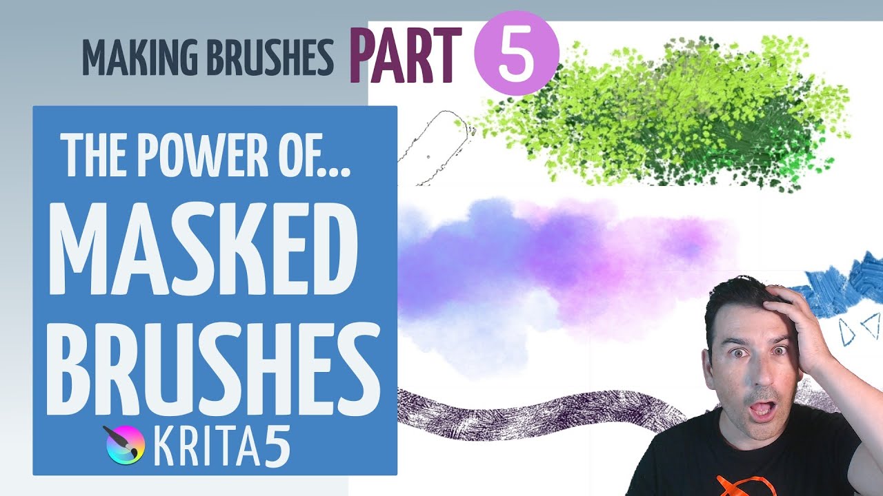 Discover the power of MASKED BRUSHES in KRITA 5 ✨with🎁. 2023