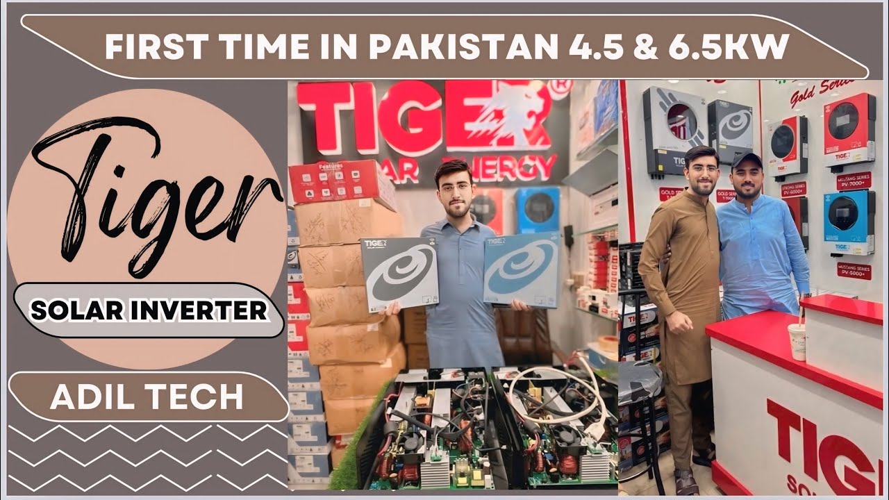 ( First Time In Pakistan ) 4.5 & 6.5 KW Tiger Solar Inverter With ( Triple 3 OUTPUTS & DUAL Inputs )