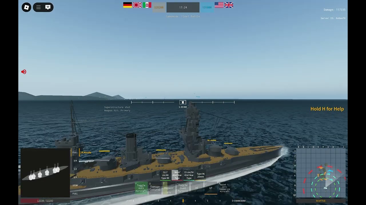 Roblox Naval 1945 | Japanese Battleship Fuso!
