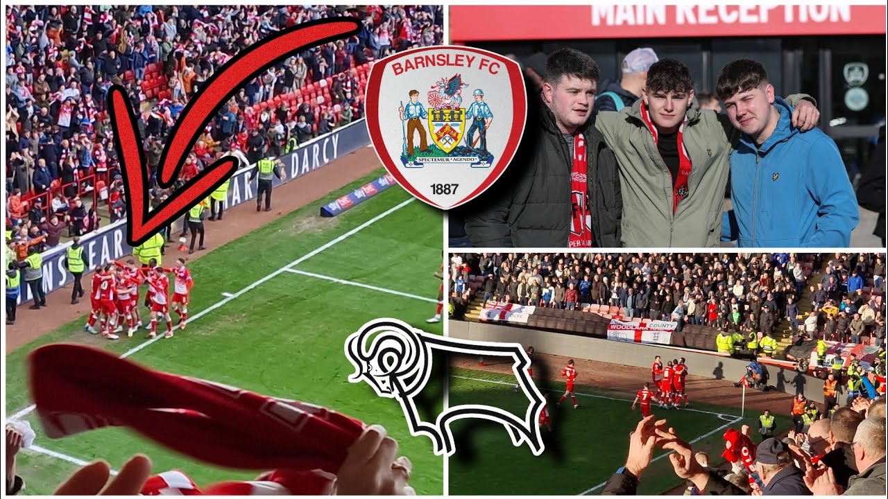 INCREDIBLE SCENES & LIMBS AS 5,000 RAMS FANS SILENCED IN HUGE CLASH!/ Barnsley Vs Derby Vlog!