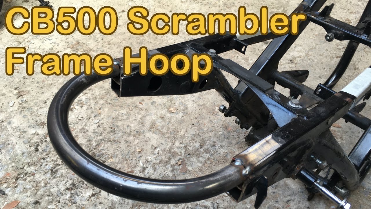 Honda CB500 Scrambler Build Project - Part 5 - Rear frame hoop