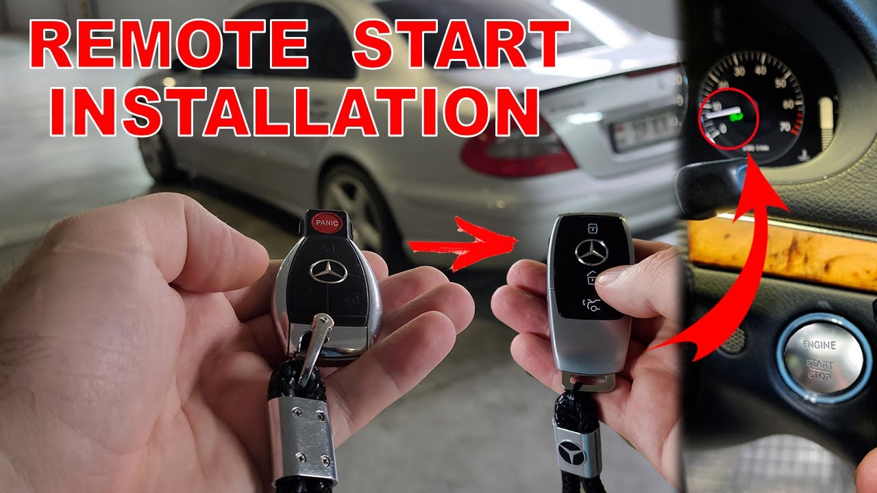 Mercedes Дооснащение. Установка Умный Автозапуск Двигателя на Mercedes W211 FBS3 / Автозапуск W211