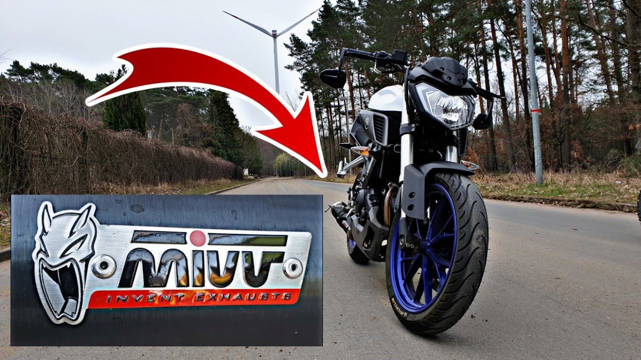 Yamaha MT 125 - MIVV GP Soundcheck + FlyBy [with / without DB-Killer]