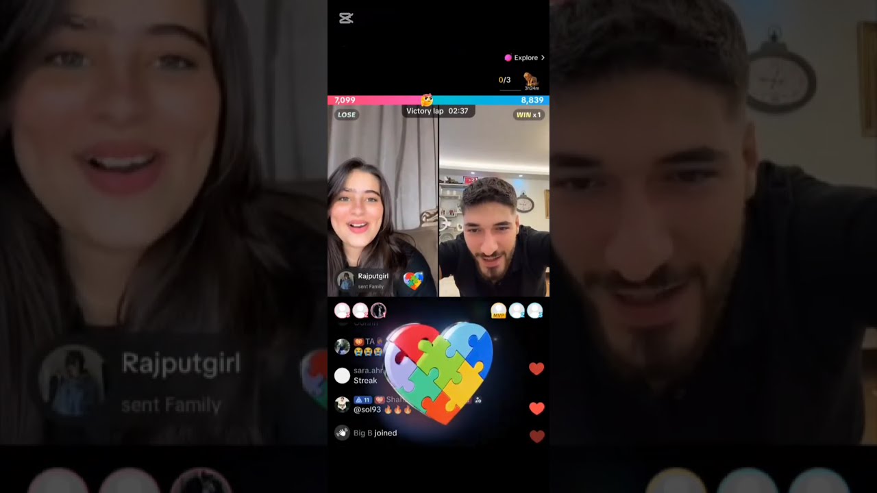 Kainat Qureshi new live with Turkish boy 😂❤️#kainatqureshi #tiktoklive #turkish 