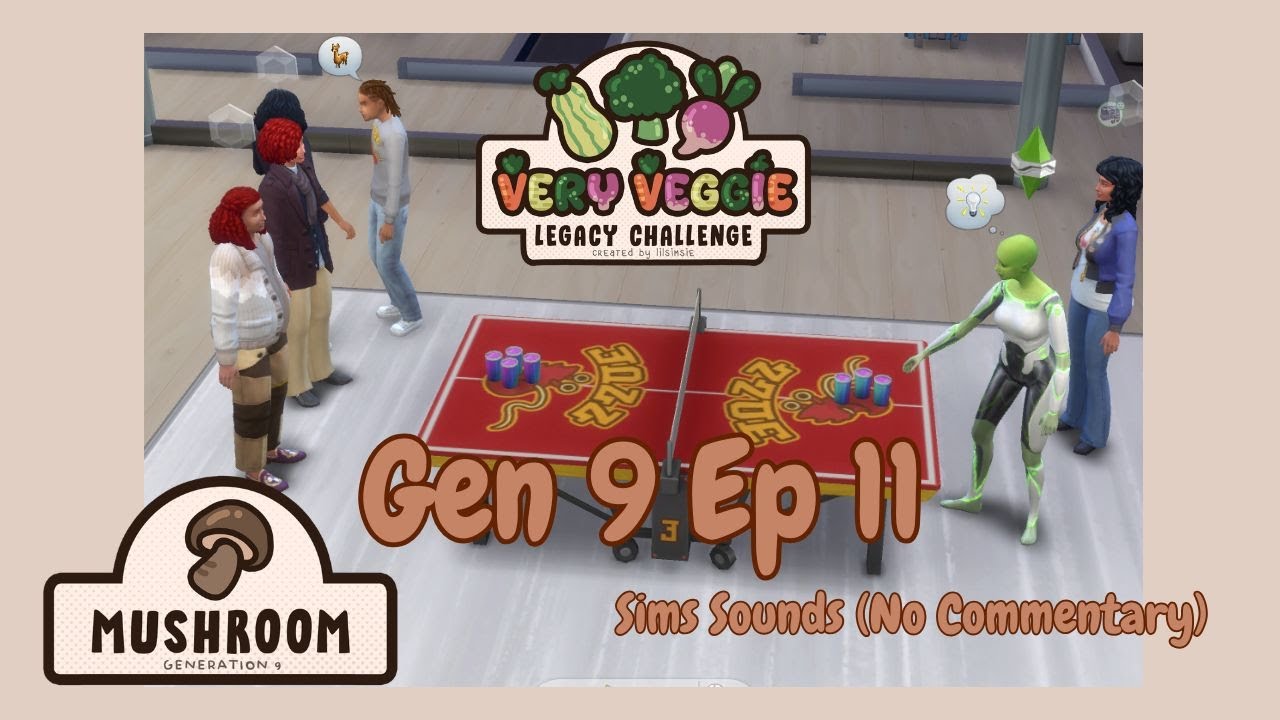 A family that parties together... | Very Veggie Challenge Gen 9 Ep 11 | Sims Sounds (No Commentary)