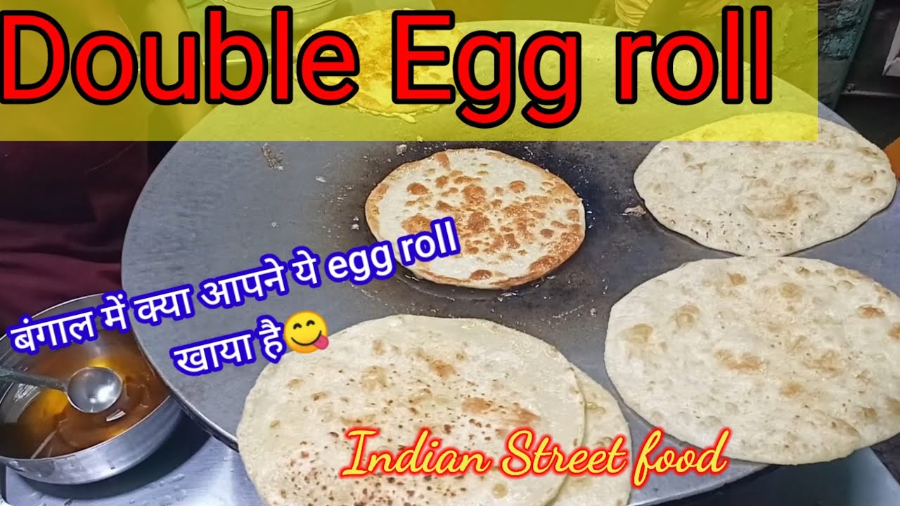shyamnagar|| Street food || Guriliya, West Bangal || Double Egg Roll 😋With spicy Red, green sause