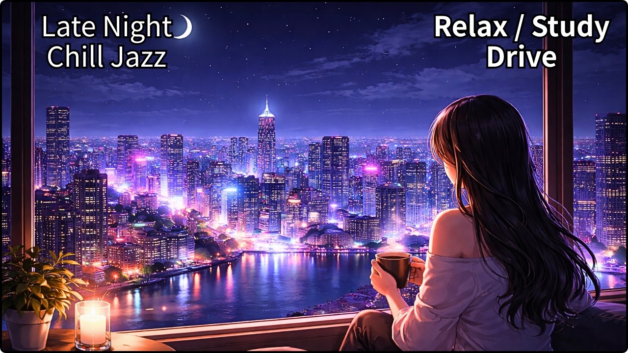 作業がはかどる深夜のChill Jaz　＃Chill　#作業用BGM　#chilljazz　#勉強用BGM　#chillbeats　#lofi