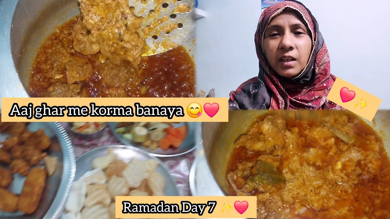 Ghar main korma banaya ❤️😋| #dailyvlogs 