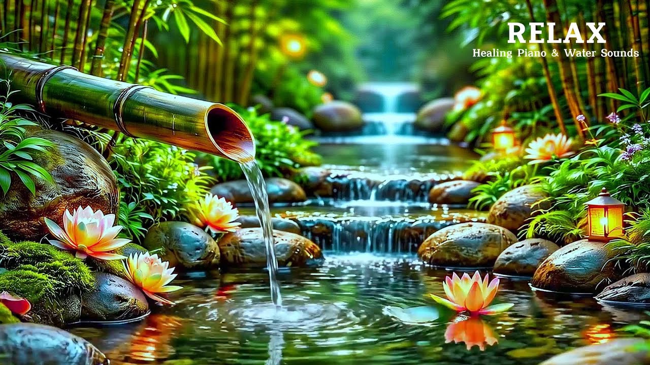 Healing Piano & Water Sounds for Anxiety Relief, Emotional Reset & Inner Peace