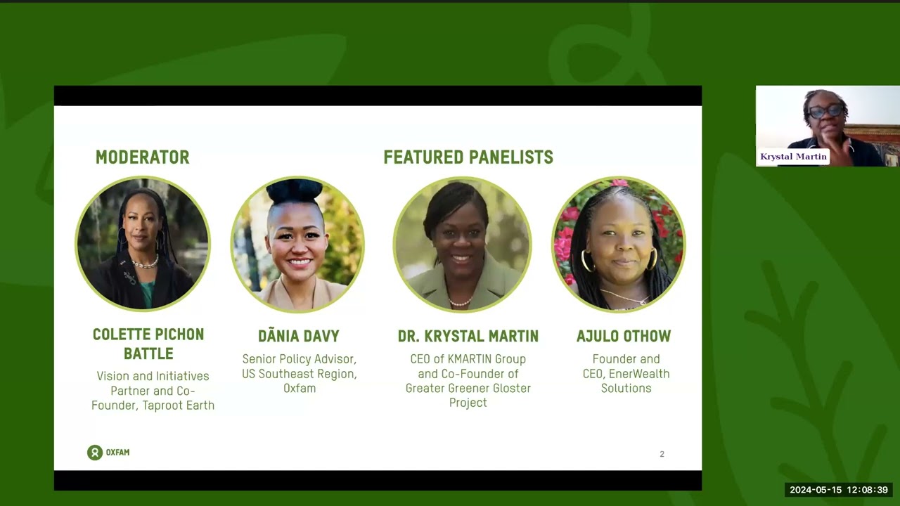 Green and Just Transitions Webinar