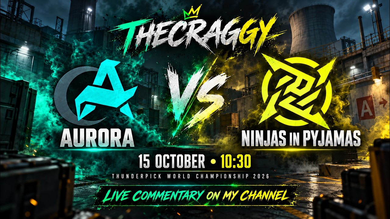Aurora vs. Ninjas in Pyjamas - Thunderpick World Championship 2026 LIVE by @TheCraggyCS
