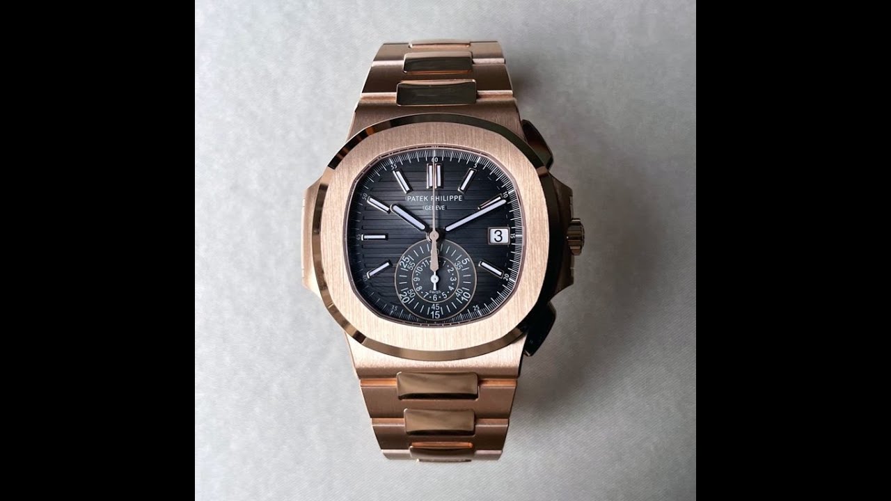 patek philippe rose gold nautilus chronograph 5980 1r 001