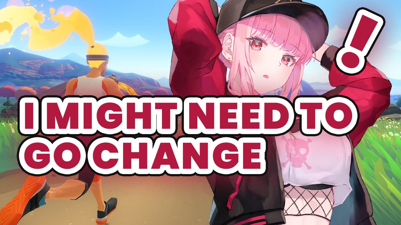 Calli is feeling uncomfortable in a certain area while jogging in Ring Fit Adventure