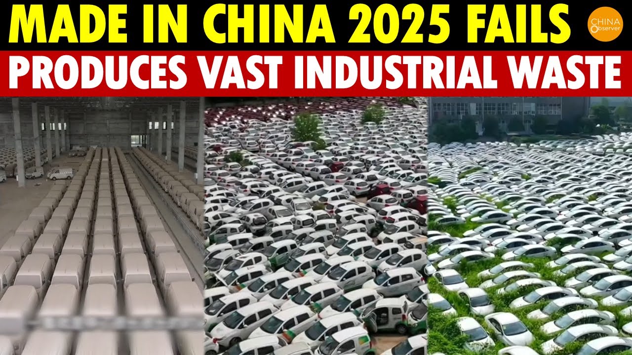 Made in China 2025 Fails MISERABLY! Produces Vast Industrial Waste, EVs a Total Investment Scam