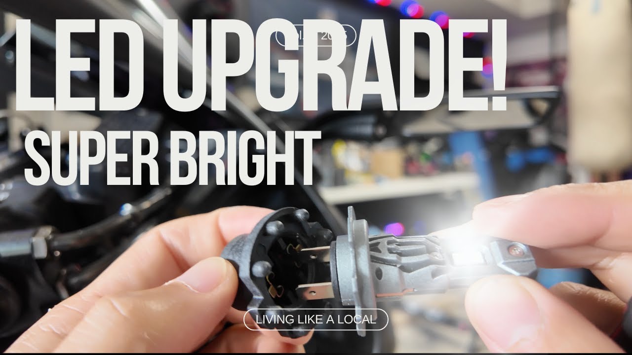 How to change the headlights on a 2004 CBR600RR (H7 LED Upgrade)