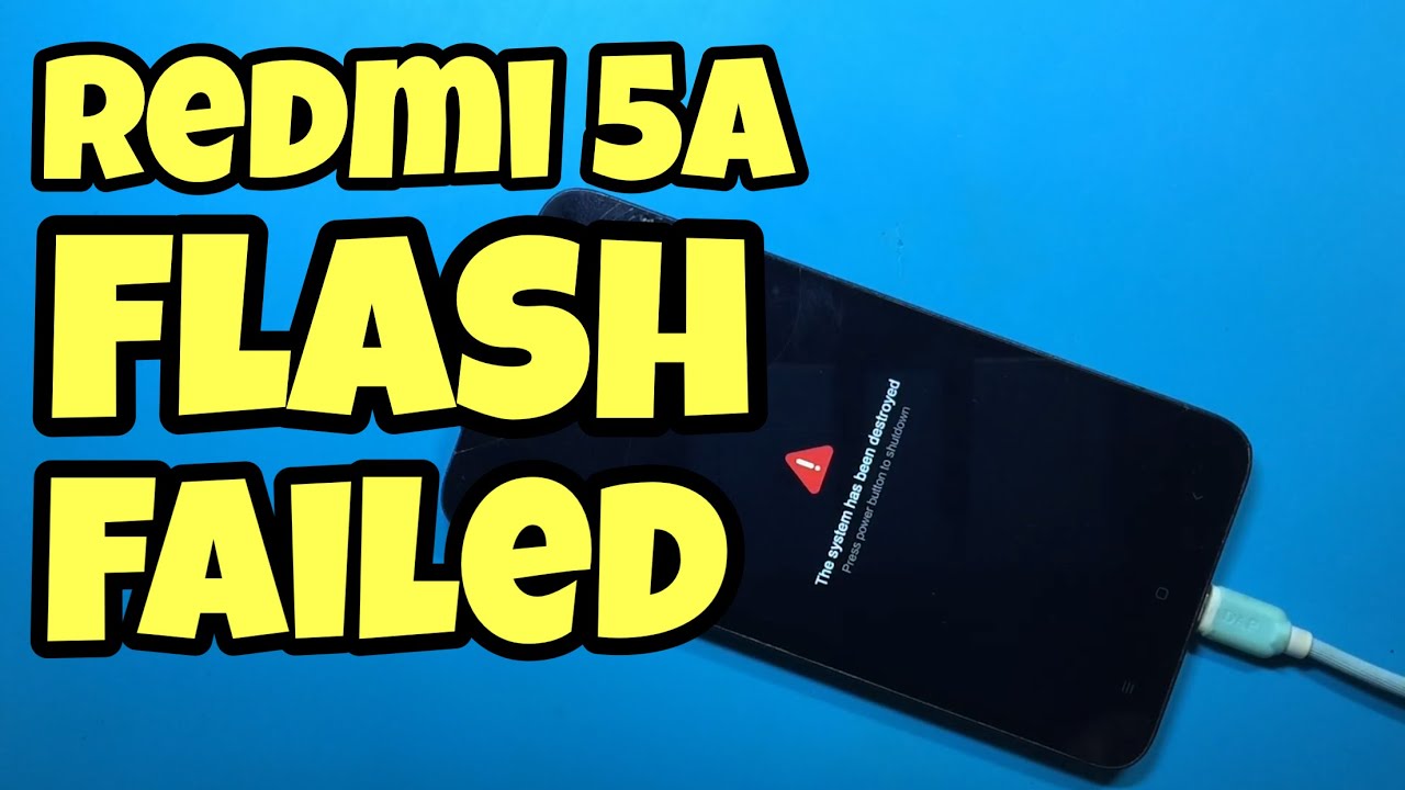 Cara Memperbaiki Xiaomi Redmi 5A Tidak Mau Diflash, The System Has Been Destroyed // Emmc Problem