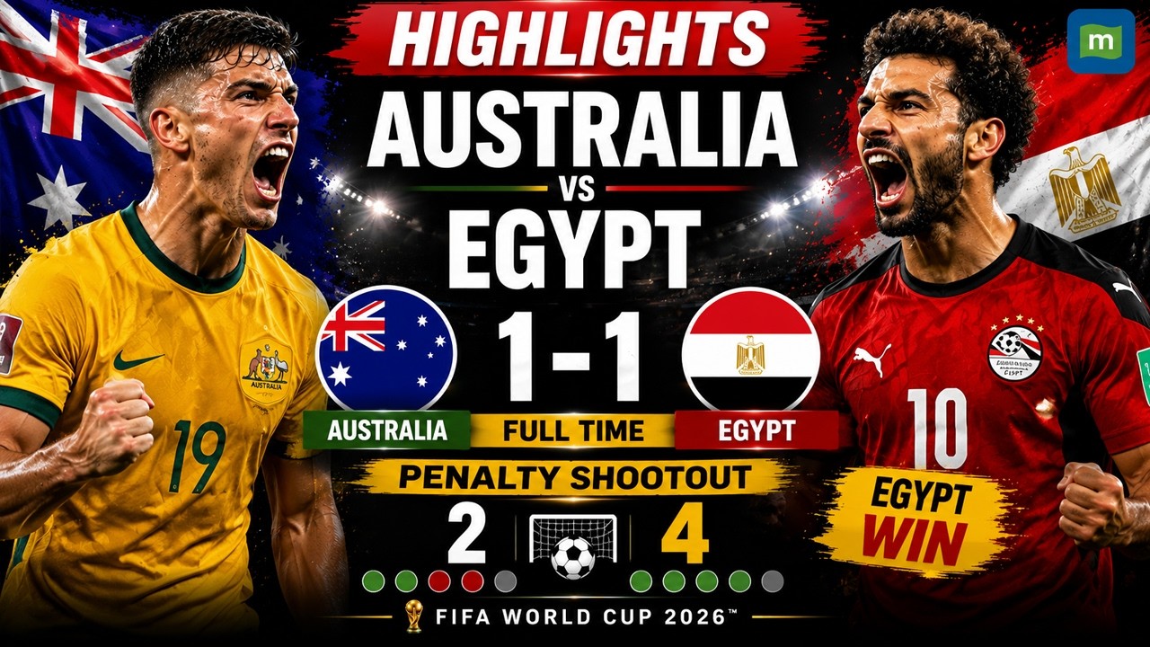 Penalty Drama! Australia vs Egypt 2-4 | Egypt Win on Penalties | FIFA World Cup 2026 Highlights