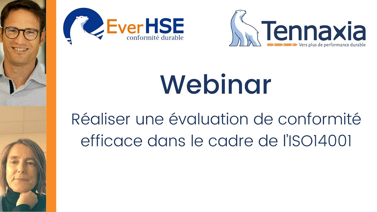 Webinar - Évaluation de conformité dans le cadre de l'ISO14001
