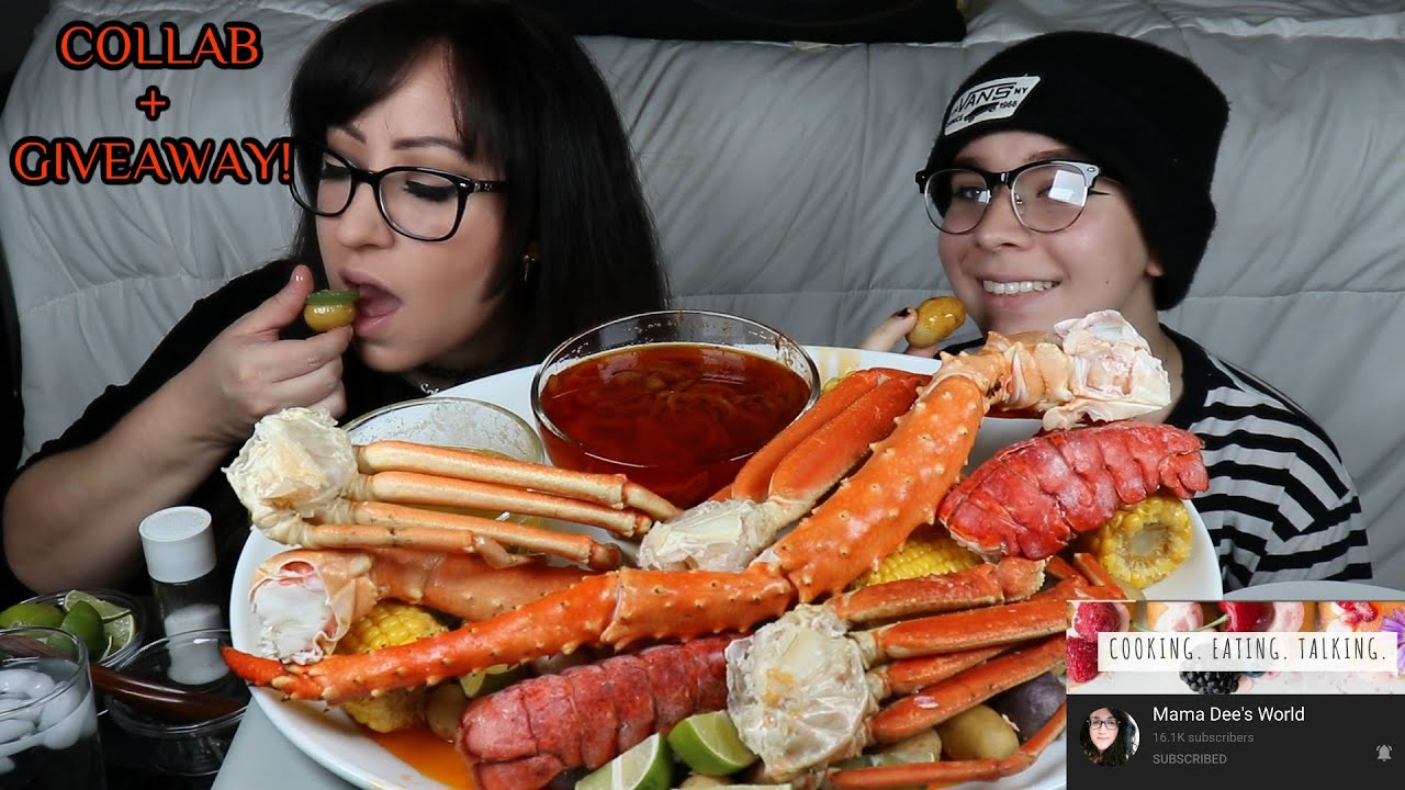 SEAFOOD BOIL, KING CRAB, SNOWCRAB MUKBANG | EATING SHOW | COLLAB WITH MAMA DEE'S WORLD