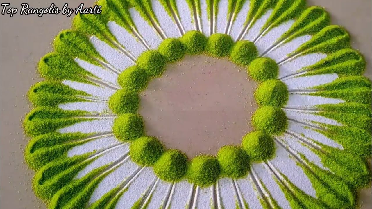 Simple Rangolis | Rangoli kolam | Rangoli Colours | Satisfying Sand Videos by Aarti | Top Rangolis