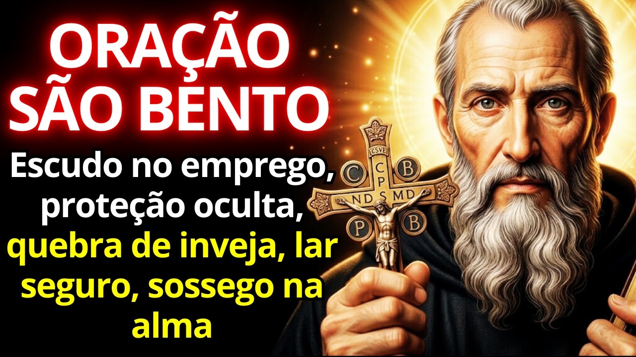 SÃO BENTO AGE AGORA! 🛡️ Blindagem Espiritual Contra Inveja, Maldades e Perigos Visíveis e Invisíveis