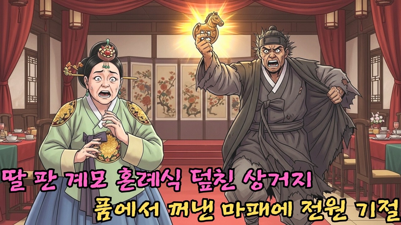 돈에 눈멀어 딸을 팔아넘긴 계모! 혼례식장 들이닥친 '상거지'가 품 속에서 꺼낸 충격적인 물건 (마패?) |야담·민담·전설·설화·옛날이야기·야사·오디오북
