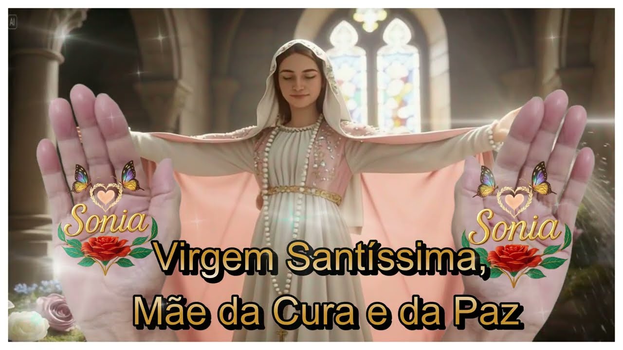 Mãe Santíssima Mãe da Cura  com Ave Maria Orquestral cura com Virgem Santíssima Irmã Sheila