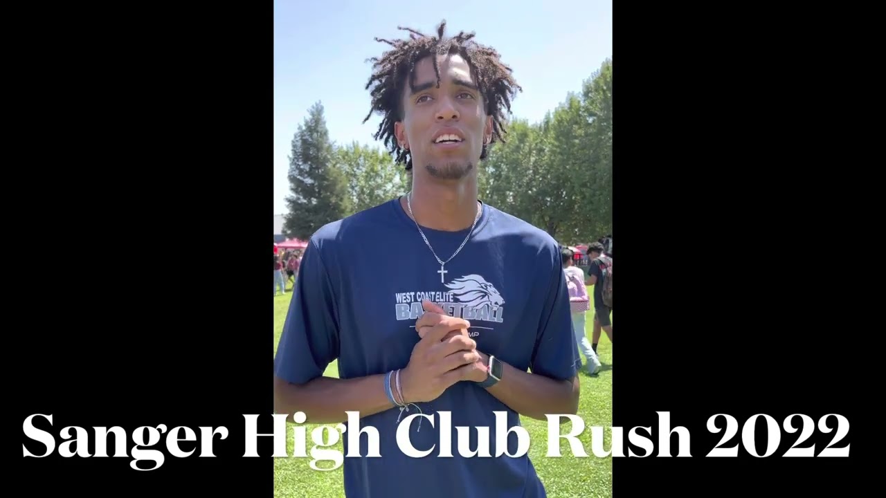 Sanger High School Club Rush 2022
