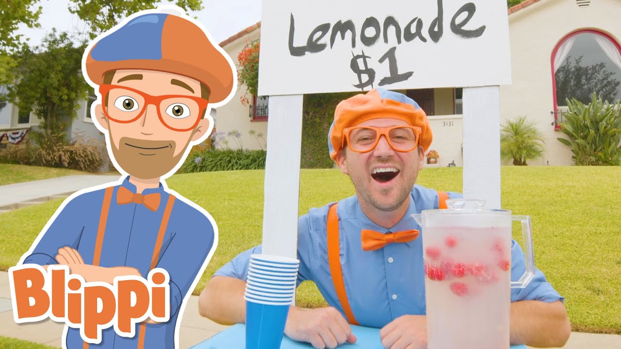 Blippi Lemonade Stand | Learn How To Make Lemonade For Kids | Educational Videos For Toddlers