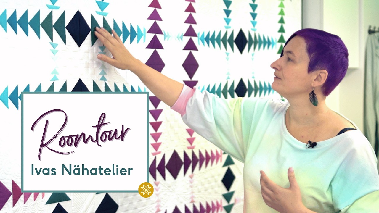 Roomtour: Das versteckt sich hinter Ivas Quiltstudio: Longarm, Stofflager & Quilt-Inspiration