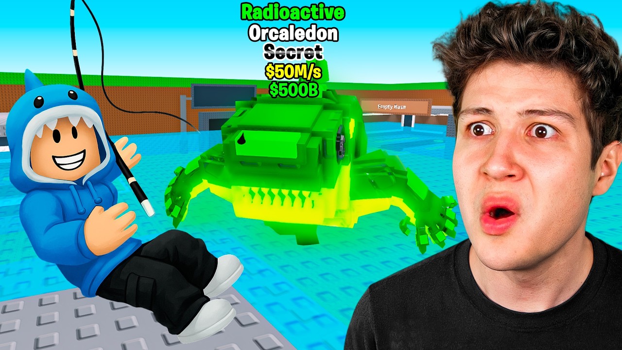 $0 a 100 TRILLONES solo PESCANDO BRAINROTS! 🐟🦈 (Steal a Brainrot)