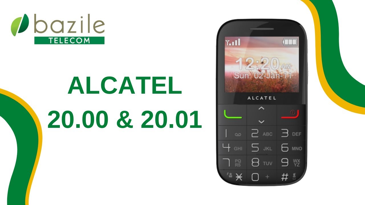 Présentation des téléphones Alcatel 20.00 & 20.01 - Bazile Telecom