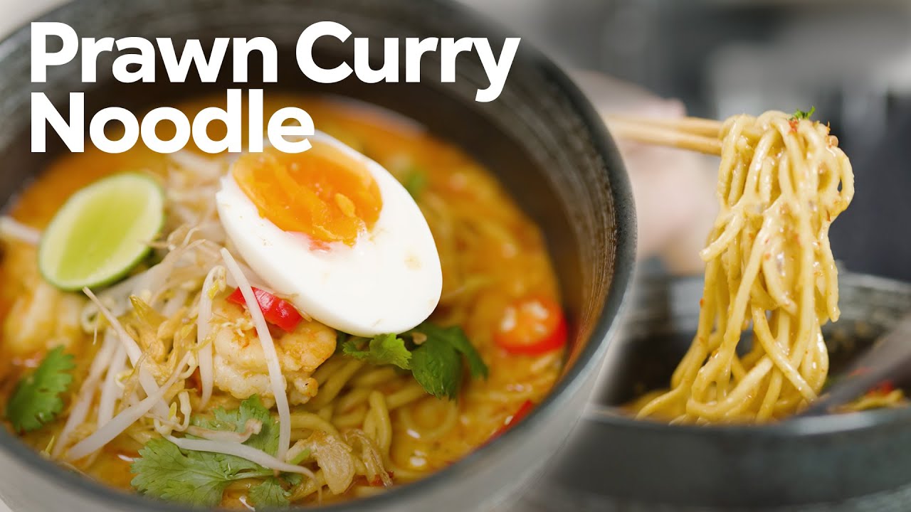 KUAHNYA KUNCINYA ! RESEP MIE KARI UDANG (KHAO SOI) !