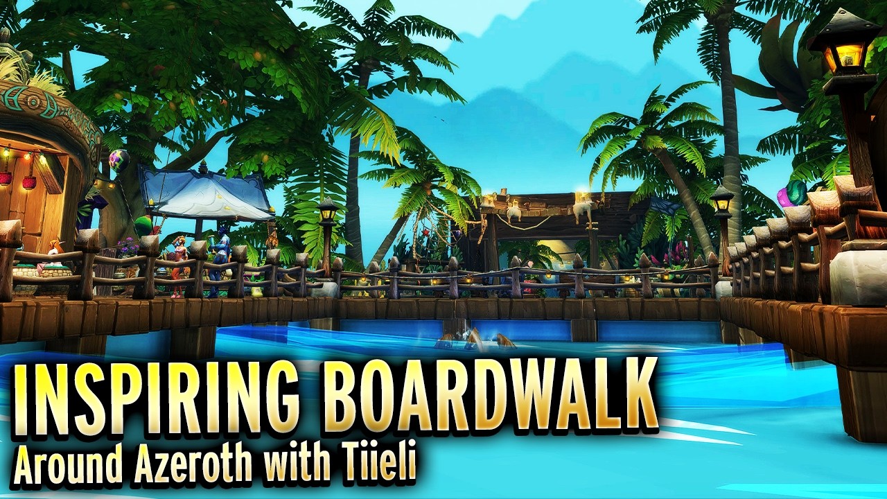 INSANE Details In This Beach Ice Cream Stand! Around Azeroth with Tiieli WoW Housing Tour