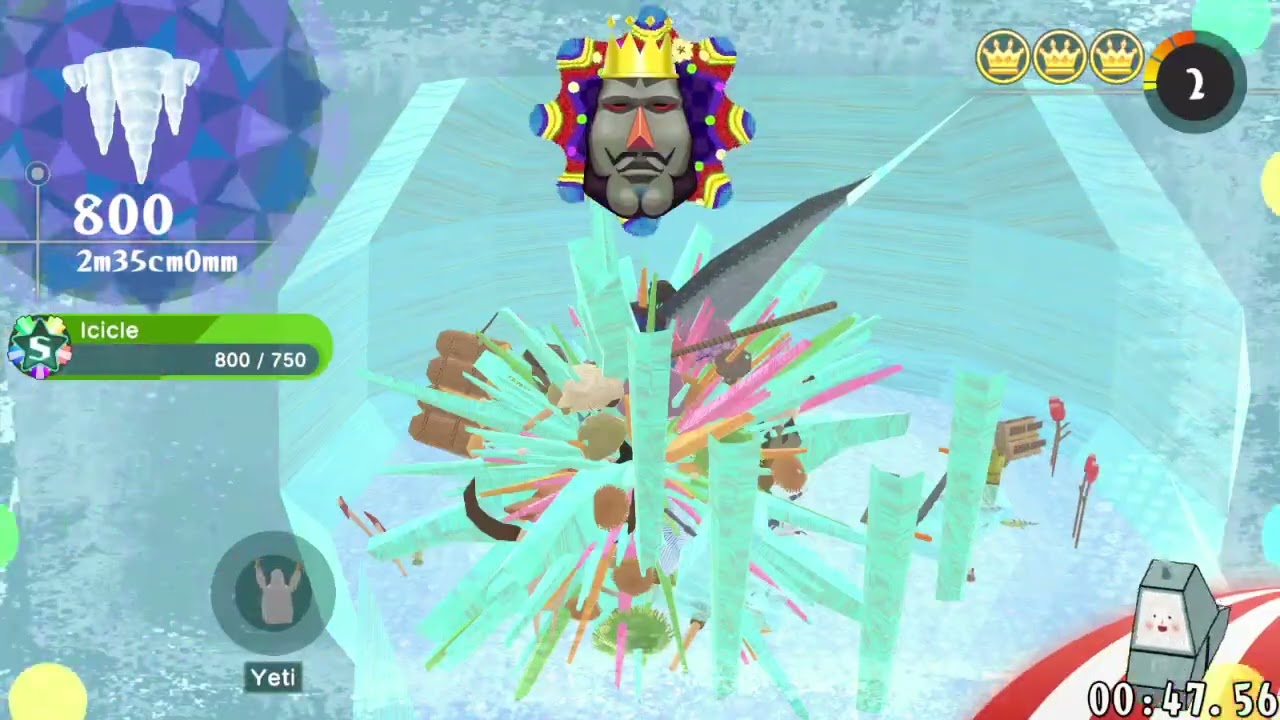 [Once Upon A Katamari] Lots of Icicles - 800 icicles in 0:47 (Drive Mode)