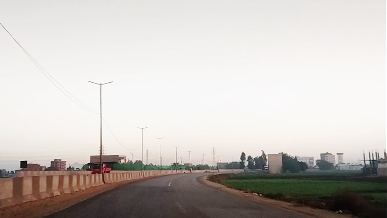 Drive walking in ring road around El mahala Egyptجوله علي الطريق الدائري حول المحله الكبرى مصر