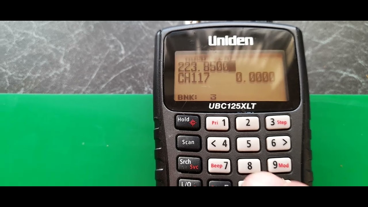 Uniden UBC-125XLT - How to add and save frequencies - more than one #uniden #ubc125xlt