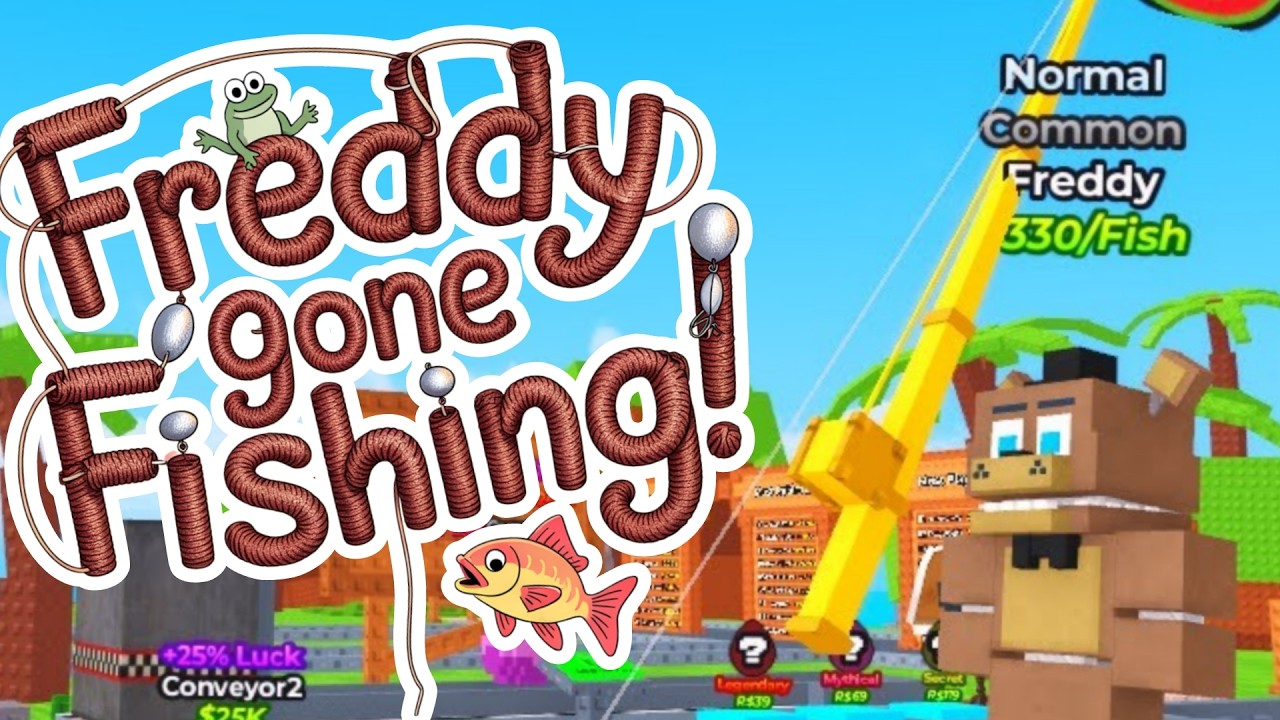 Freddy is Living his Best Fishing Life! [Checking out My Fishing FNAF on Roblox!] Roblox Playthrough