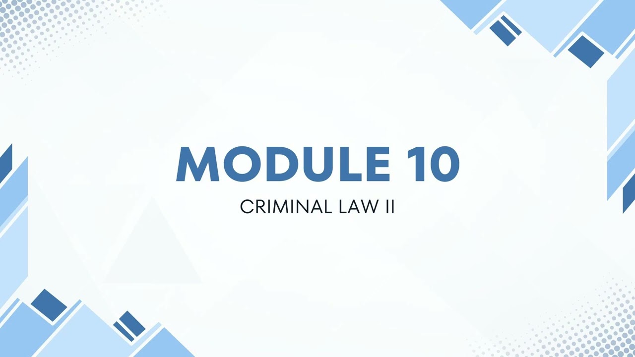 Criminal Law II | Mod 10 | People v. Ashley