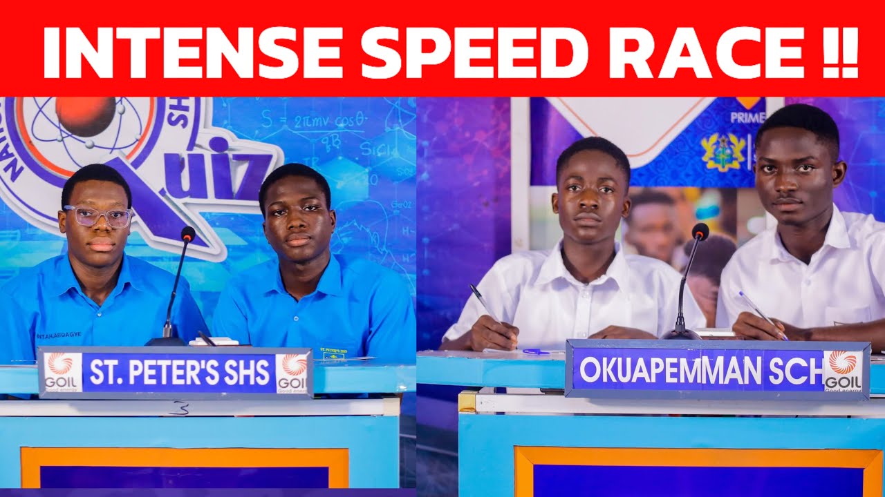 The Intense Speed Race Between St. Peter’s And Okuapemman School | #NSMQ2025