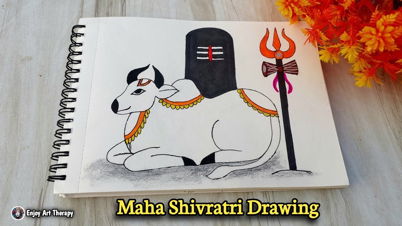 Maha Shivratri Special Drawing😍 || Shiv Nandi Drawing || Shivratri Drawing || Easy Drawing 